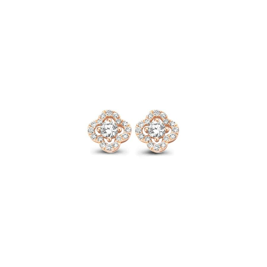 Achat Puces d'oreilles One More Salina en or rose et diamants