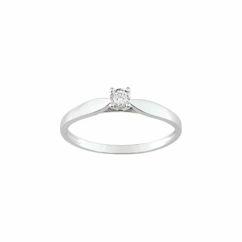 Achat Solitaire en or blanc et diamant de 0.052ct