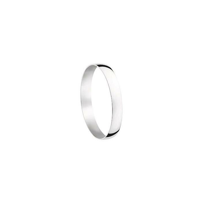 Achat Alliance demi jonc en or blanc