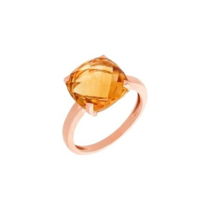 Achat Bague Cesare Pompanon Poppy Blue en or rose et citrine Madère