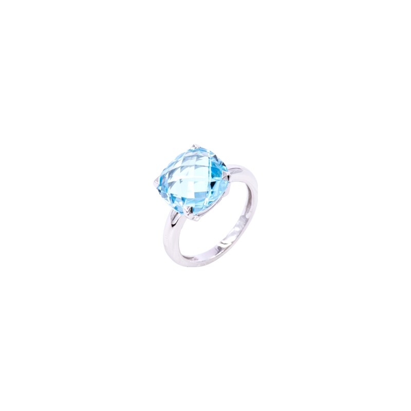Achat Bague Cesare Pompanon Poppy Blue en or blanc et topaze bleue traitée