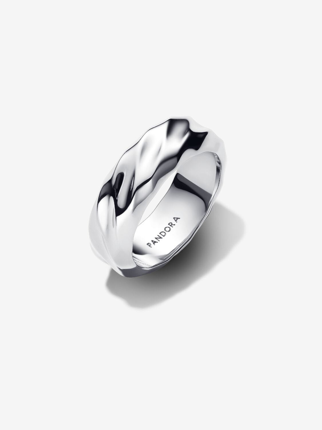 Anneau Large Ondulé - Argent - Bague Pandora