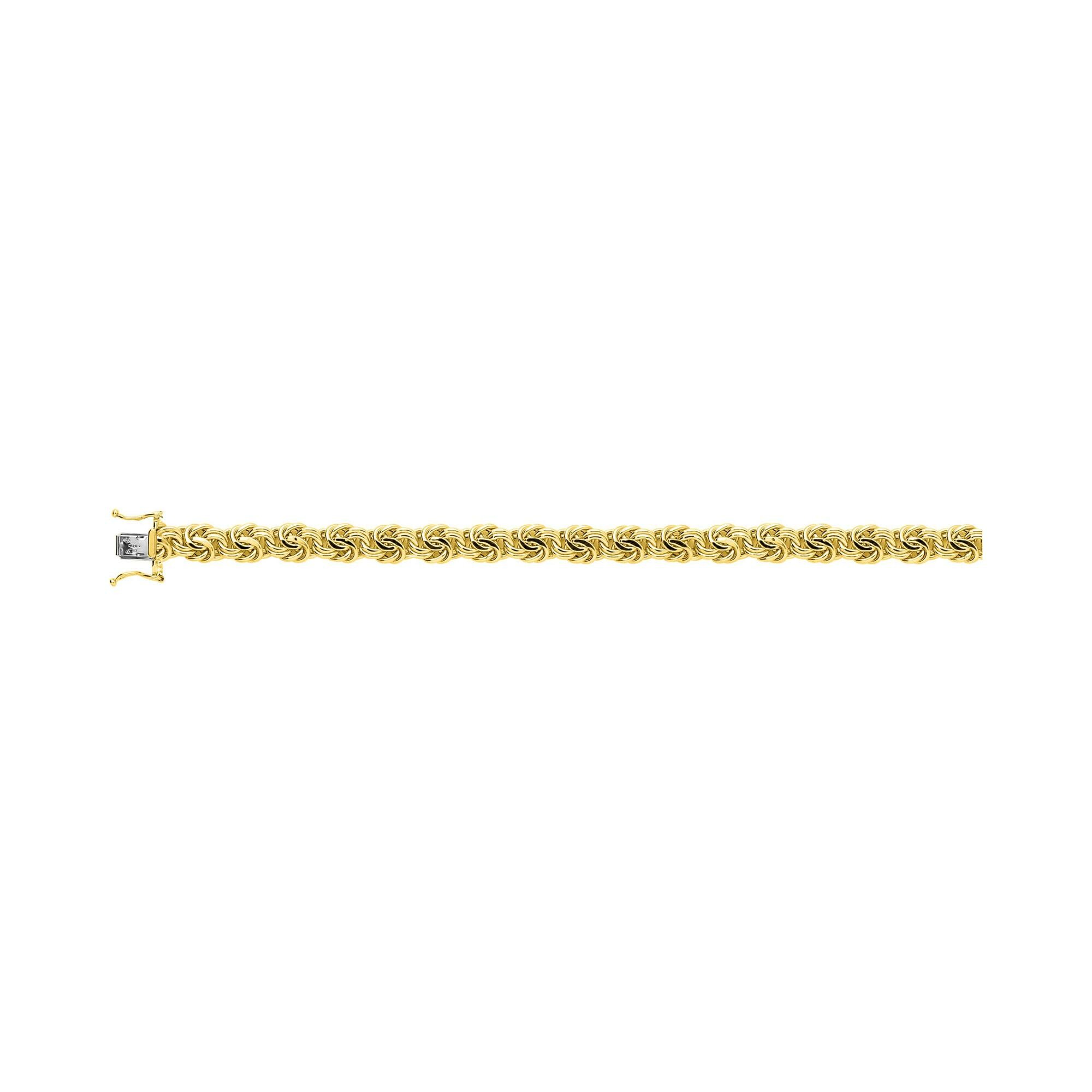 Achat Bracelet chaîne maille royale droite en or jaune, taille 18cm