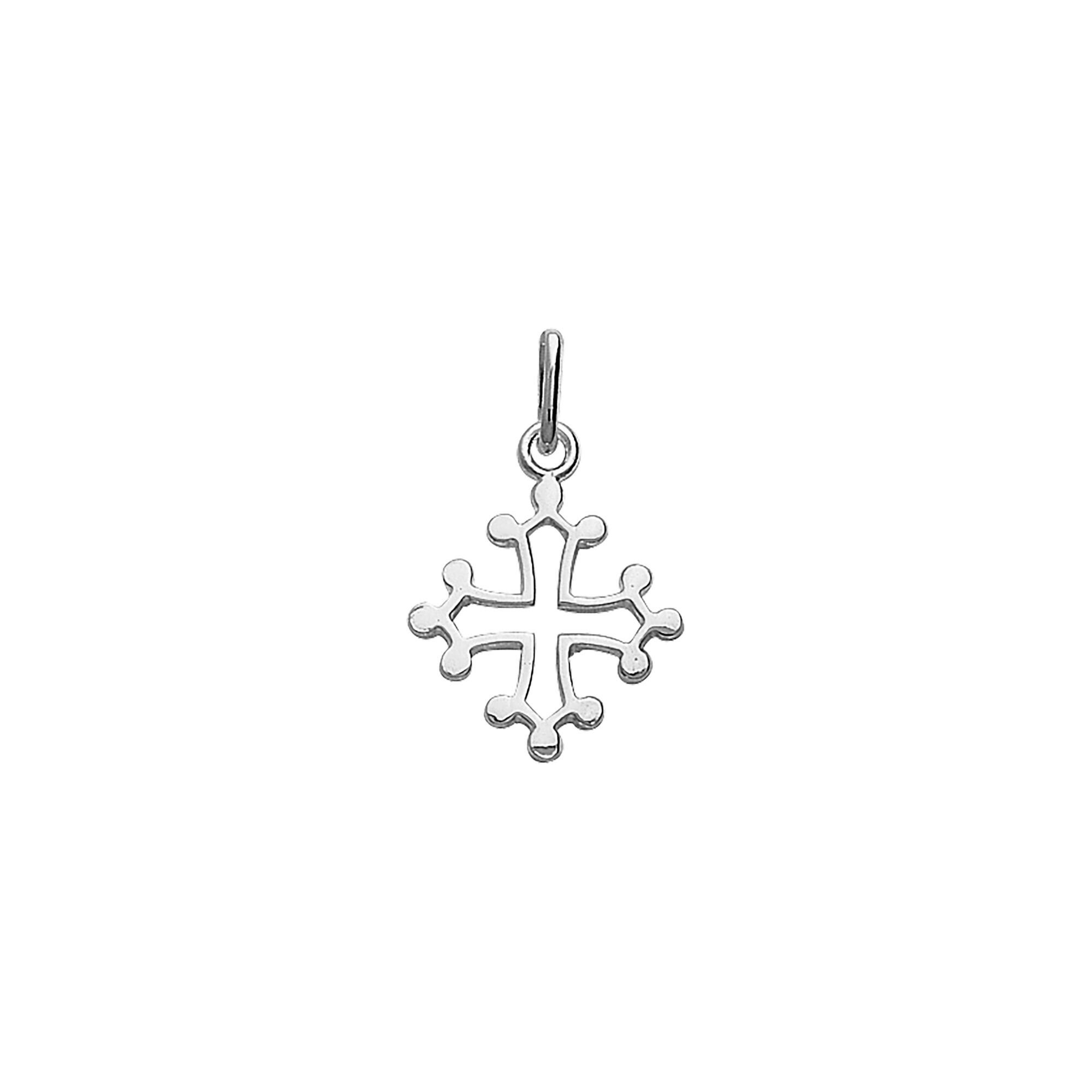 Achat Pendentif croix occitane en argent rhodié