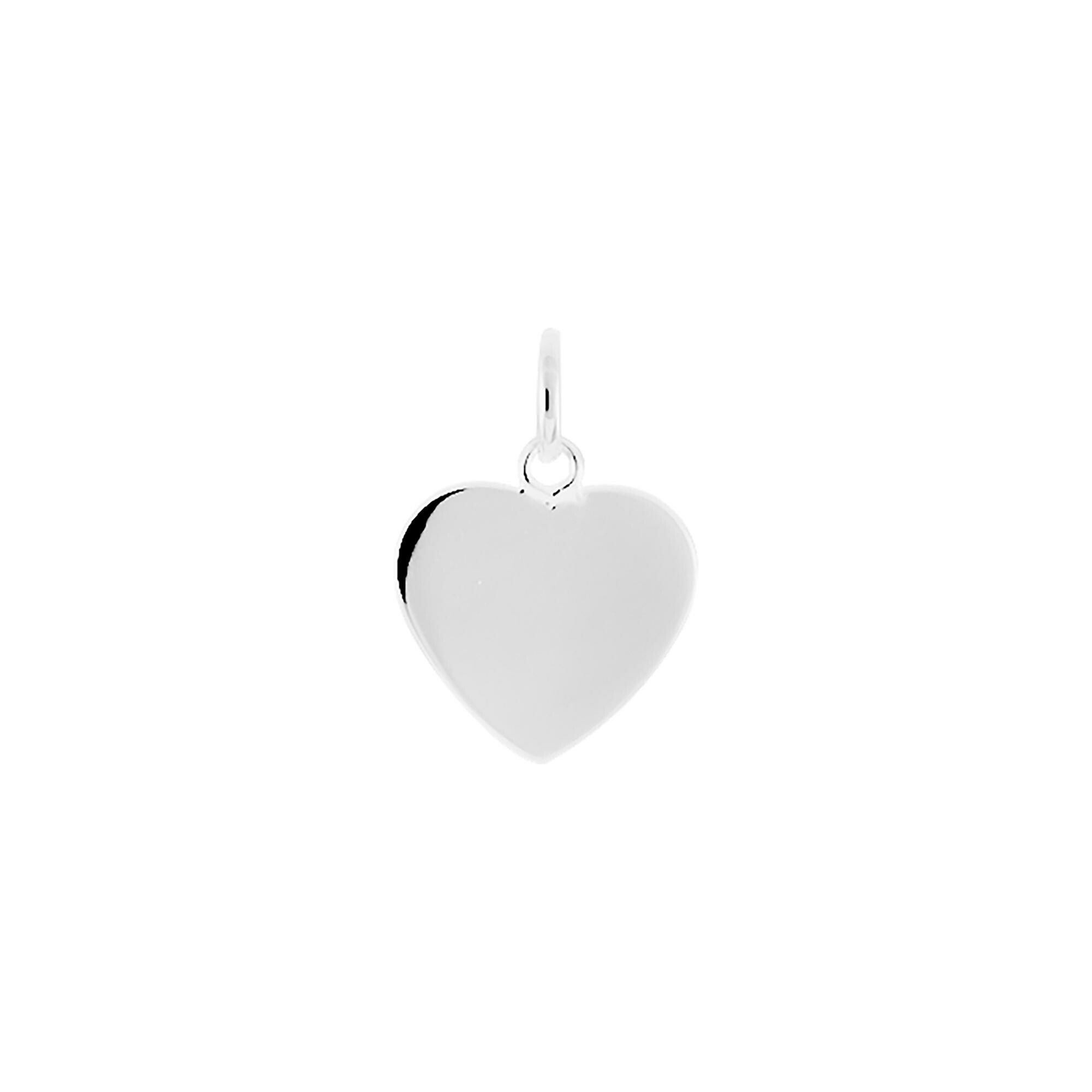 Achat Pendentif à graver coeur en argent rhodié