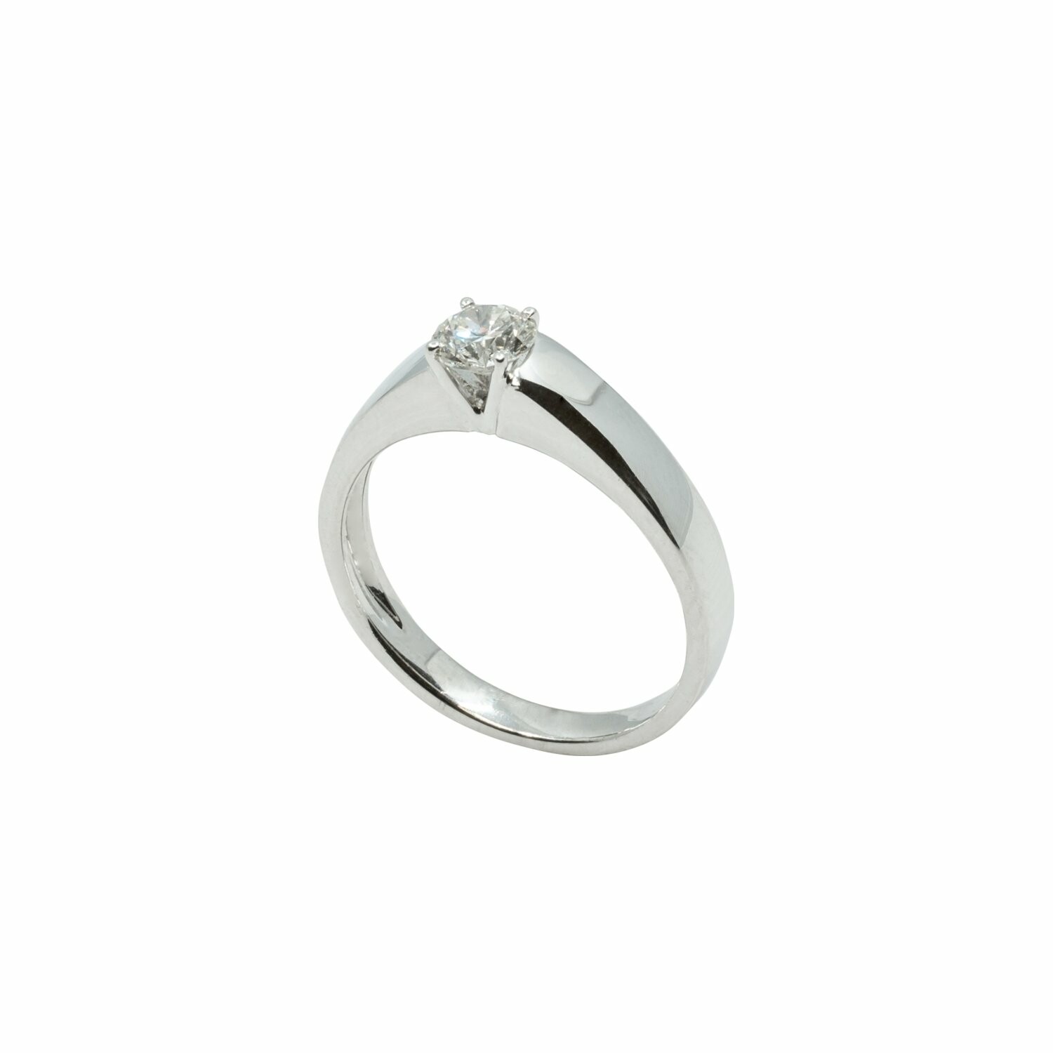 Achat Solitaire en or blanc et diamant