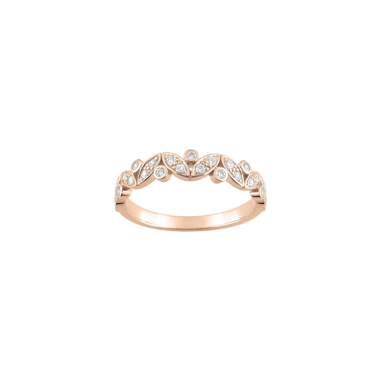 Achat Bague en or rose et diamant, 0.23ct