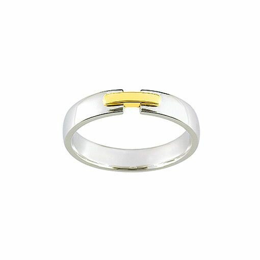 Achat Alliance contemporaine en or blanc et or jaune