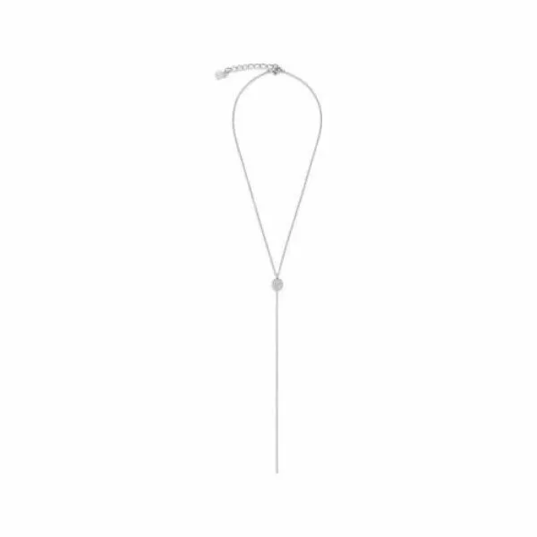 Collier Coeur de Lion en acier et crystal glass