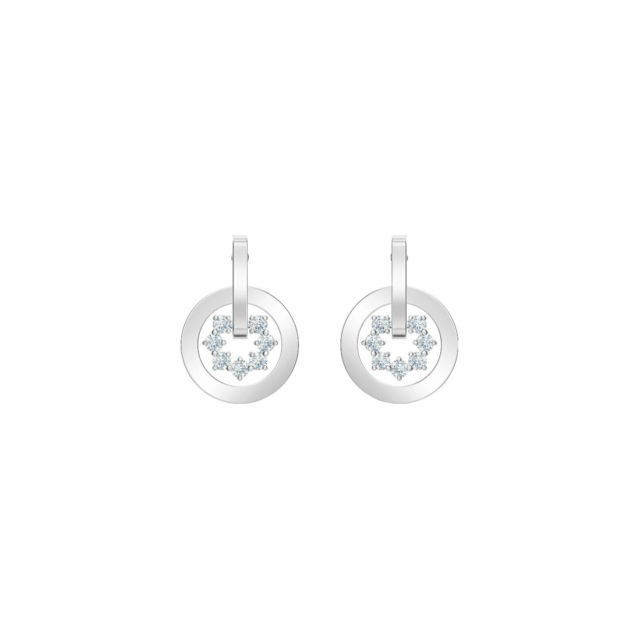 Achat Boucles d'oreilles Swarovski Further en cristaux Swarovski et métal rhodié