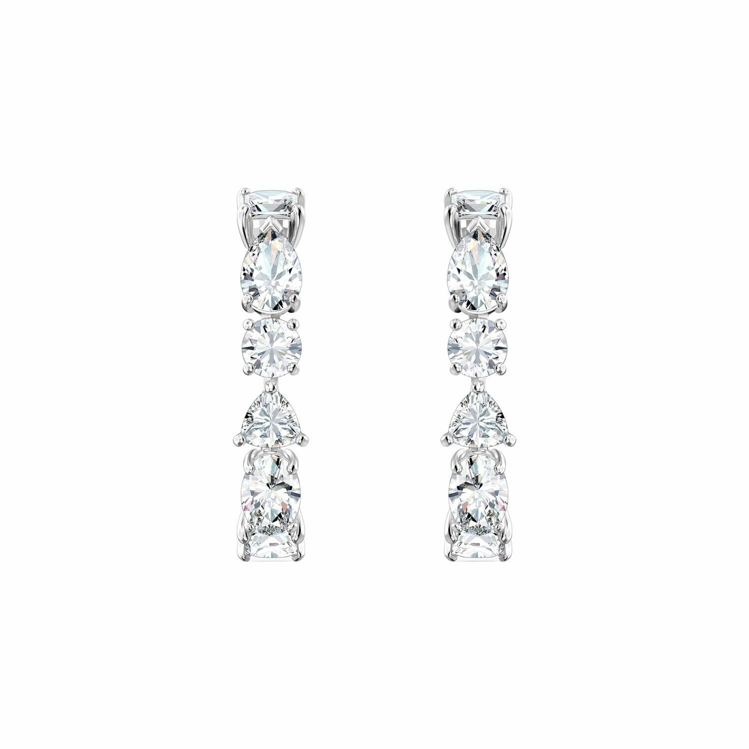 Achat Boucles d'oreilles Swarovski Tennis Deluxe Mixed en cristaux Swarovski et métal rhodié