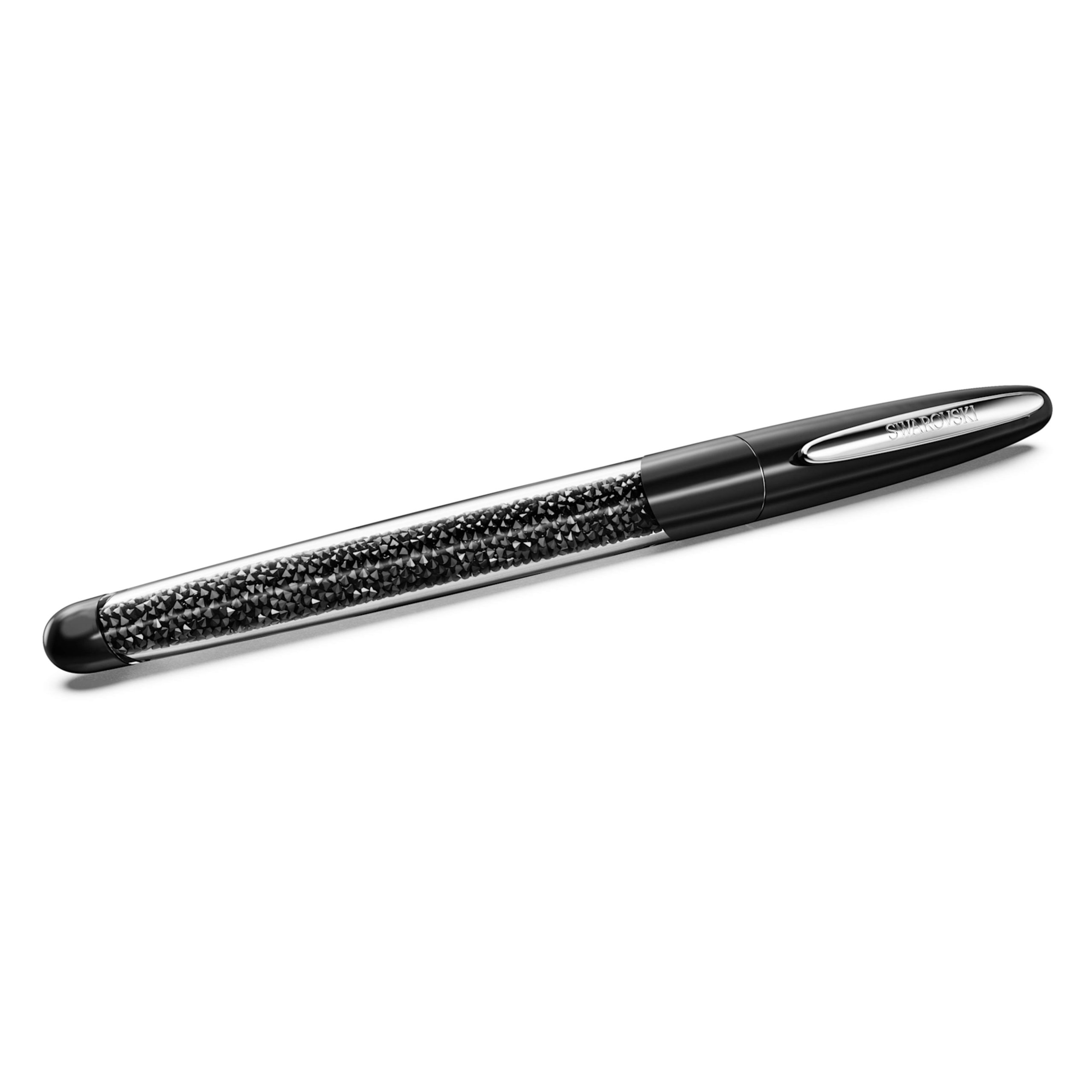 Stylo roller Crystalline Nova Noir chrome – Swarovski