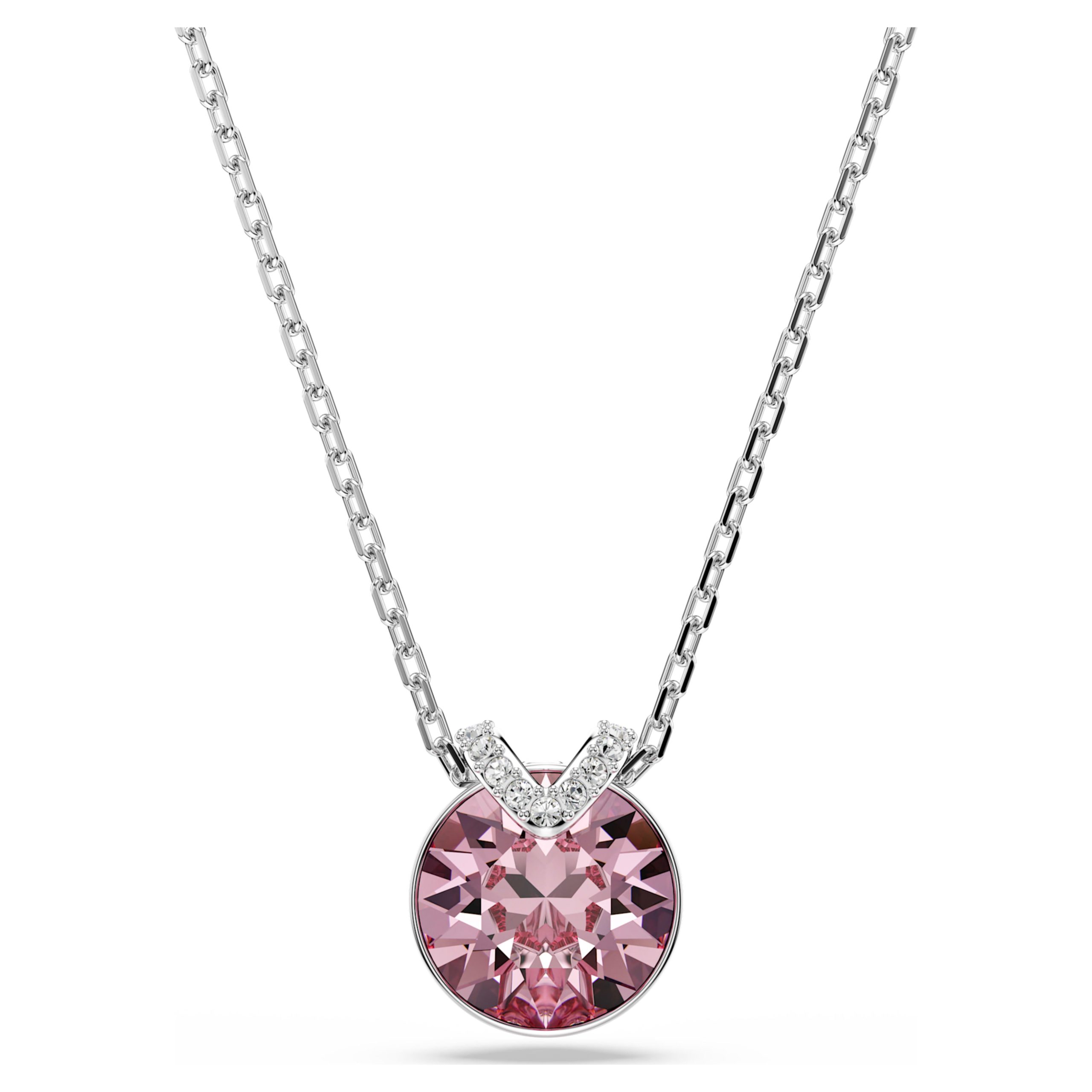 Pendentif Bella V rose rhodié – Swarovski