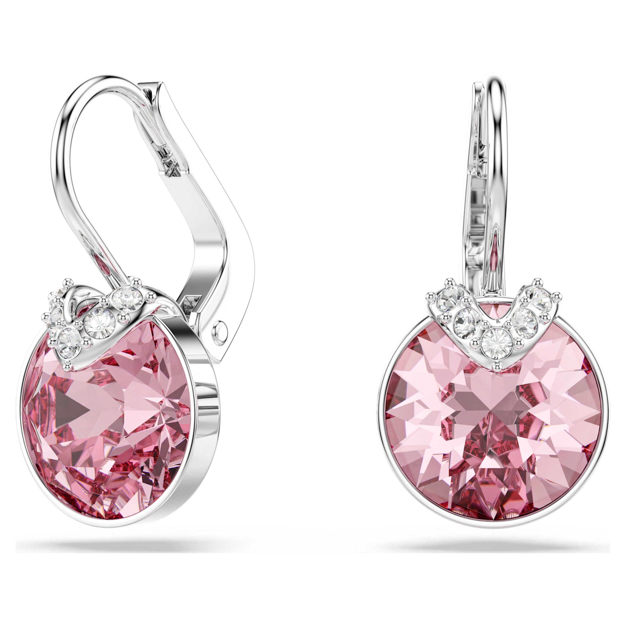 Pendants d’oreilles Bella V rose – Swarovski