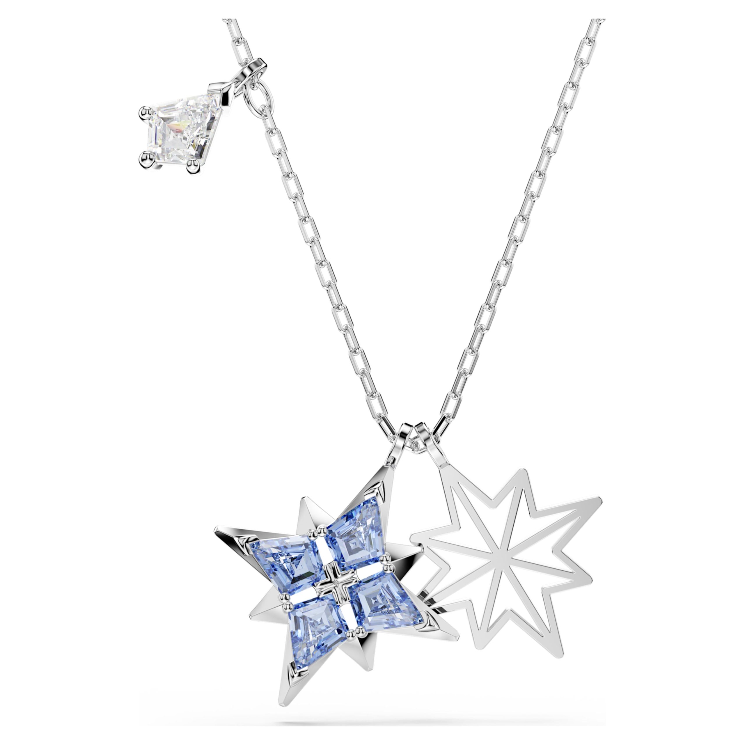 Pendentif Symbolica étoile bleue rhodié – Swarovski