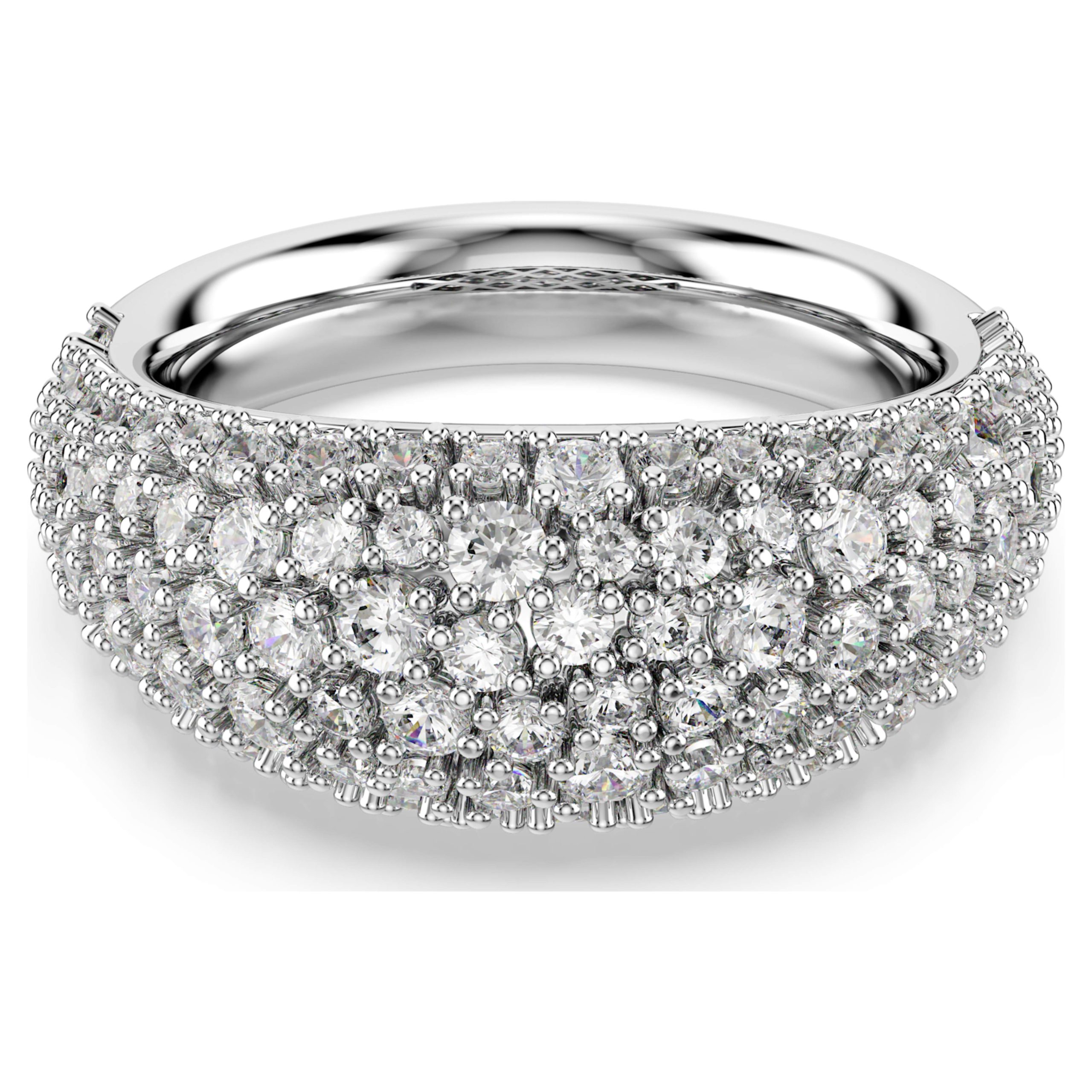 Bague Sublima bombée blanche – Swarovski