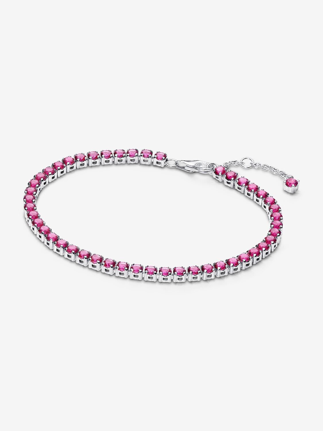 Rivière Scintillant - Rose - Argent - Bracelet Pandora