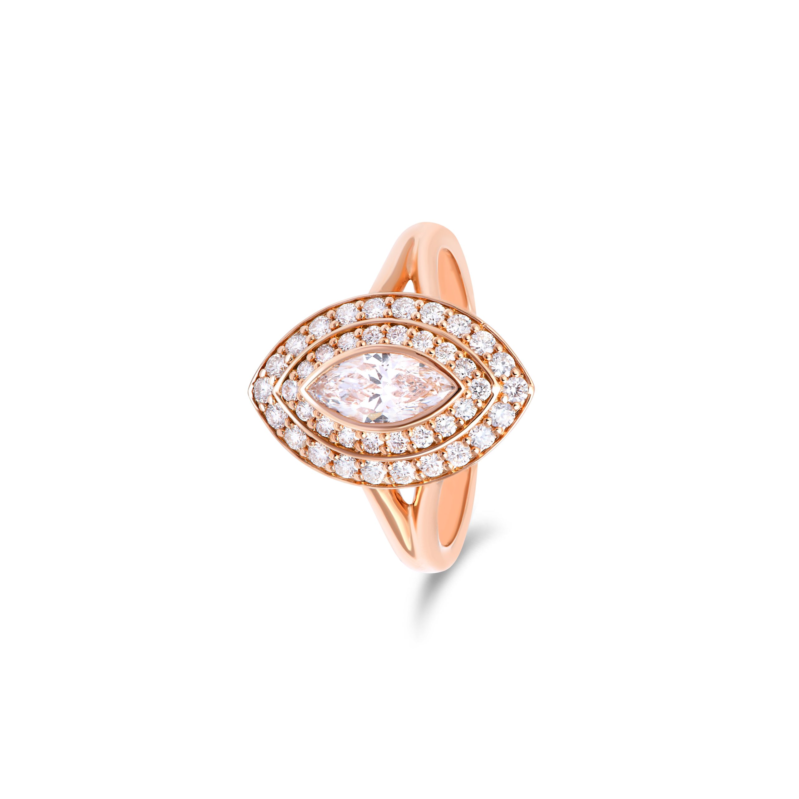 Achat Bague Harem en or rose et diamants