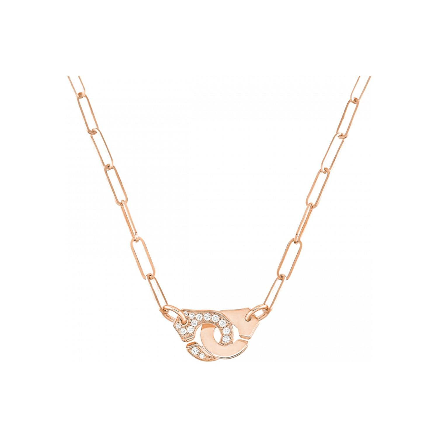 Achat Collier dinh van Menottes R10 en or rose et diamants