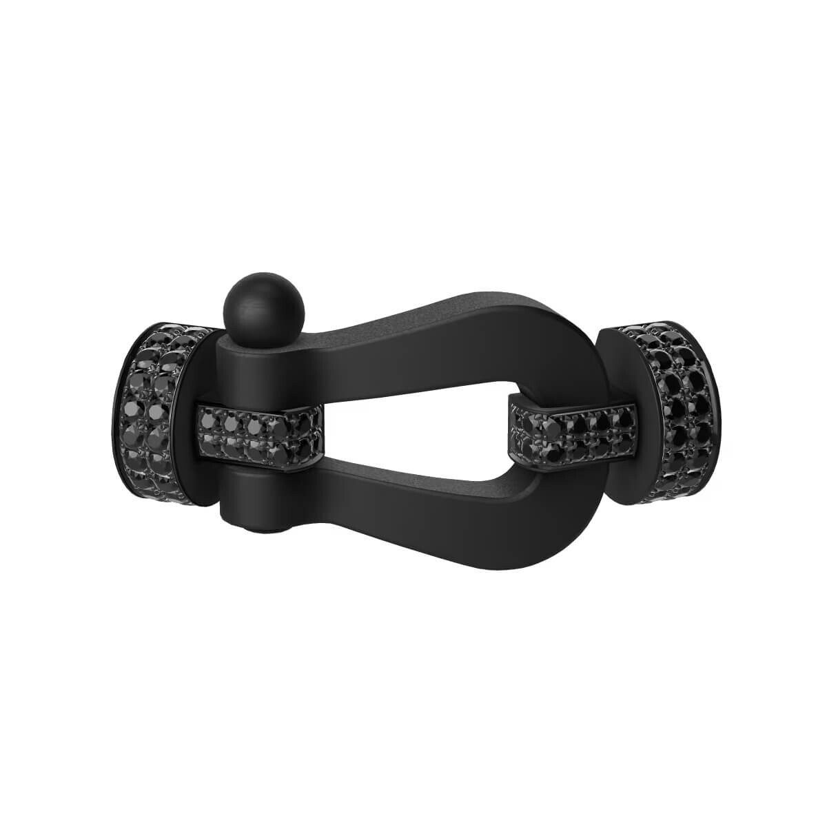 Force 10 Manille FRED Force 10 XL Modèle en titane noir et diamants noirs 0B0172