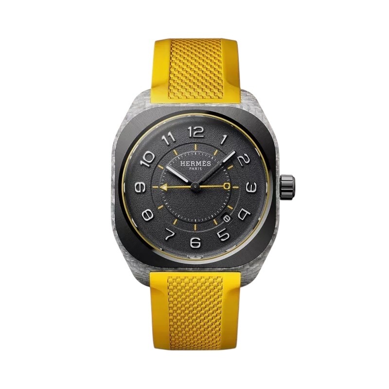 Montre Hermès H08, 42 mm, Jaune W402993WW00 - Rigal