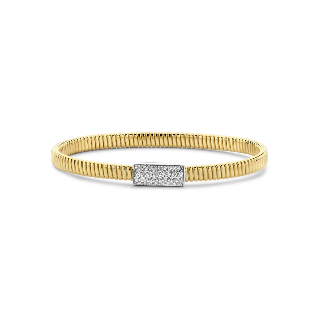 Bracelet SoHo en or jaune et or blanc et diamants