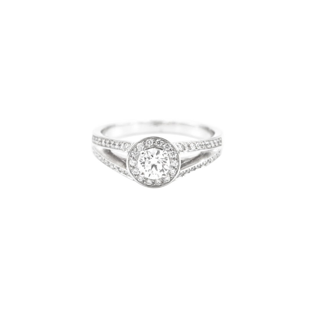 Bague or blanc et diamants