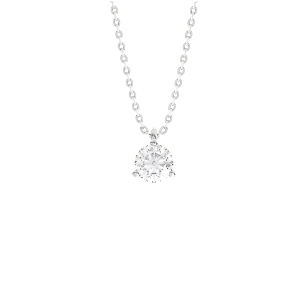 Collier Infini en or blanc et diamant certifié