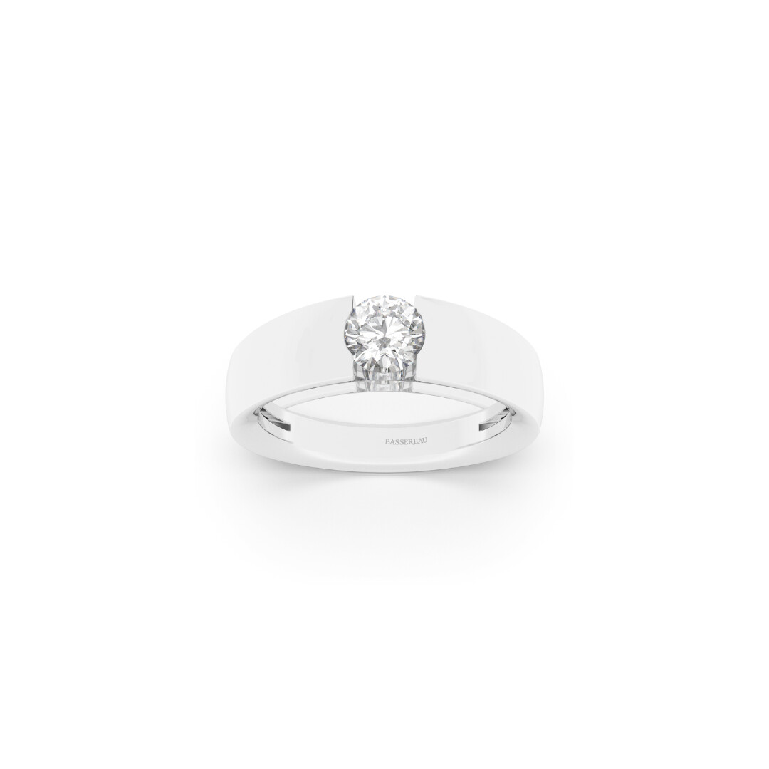Bague Bulles en or blanc et diamant certifié