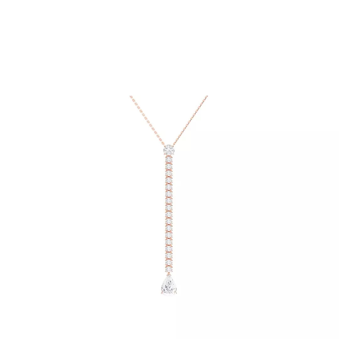 Collier Infini en or rose et diamants