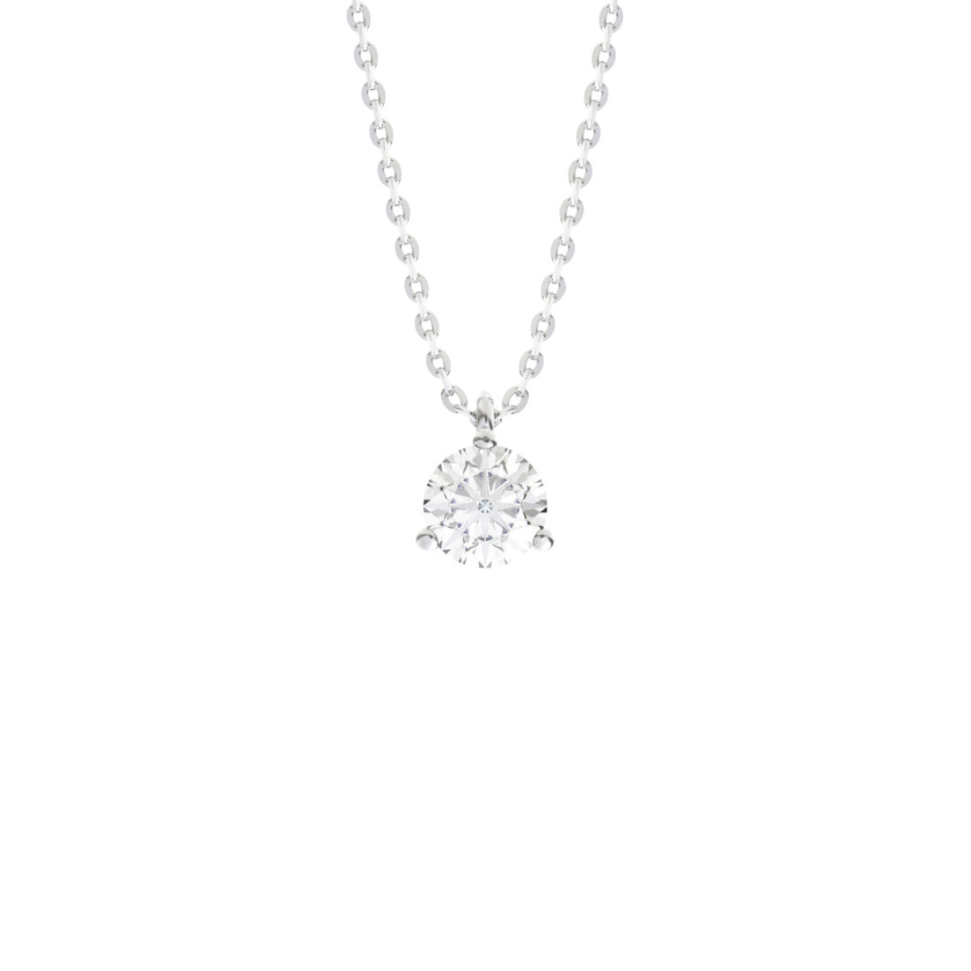 Collier Infini en or blanc & diamant certifié