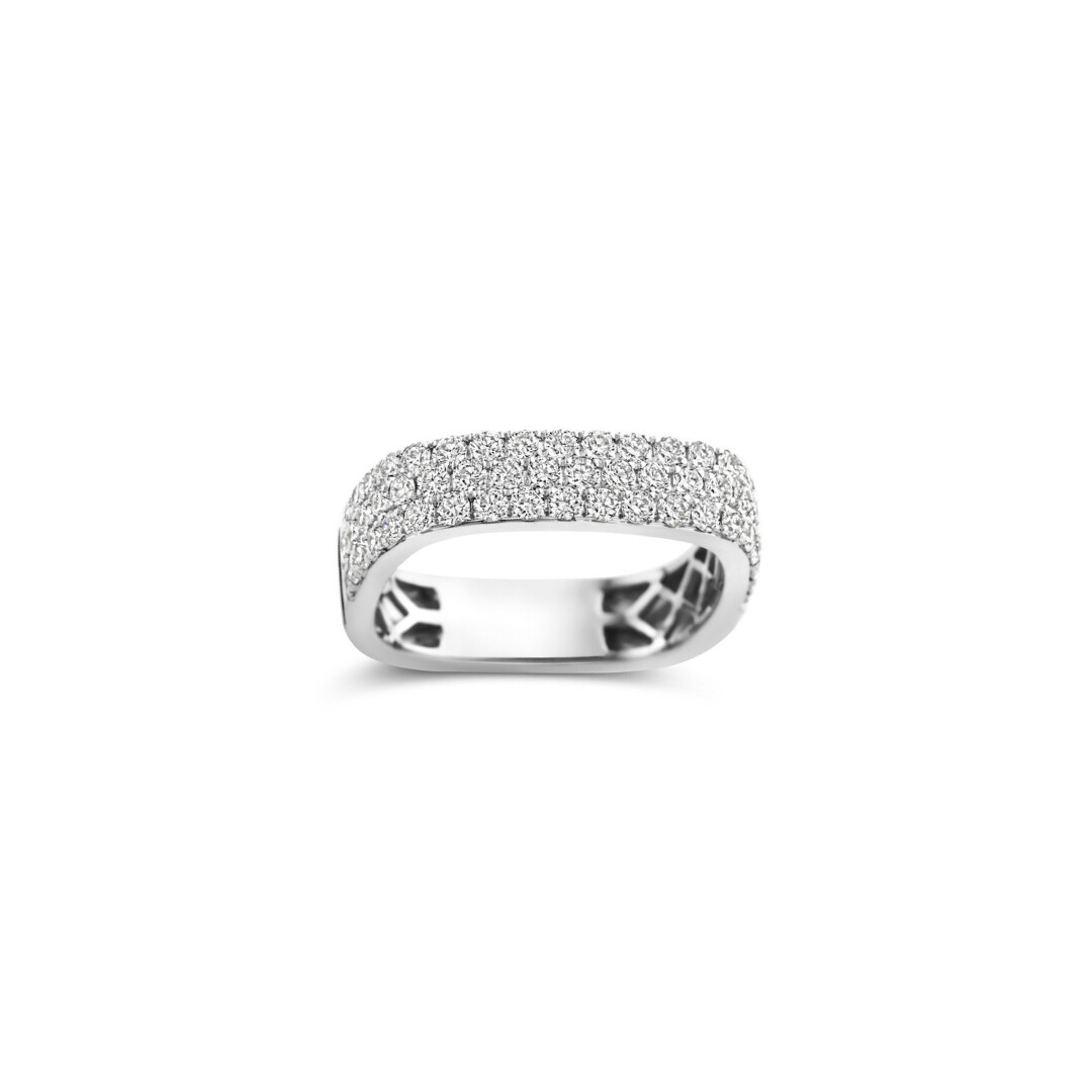 Alliance SoHo demi-tour diamants en or blanc