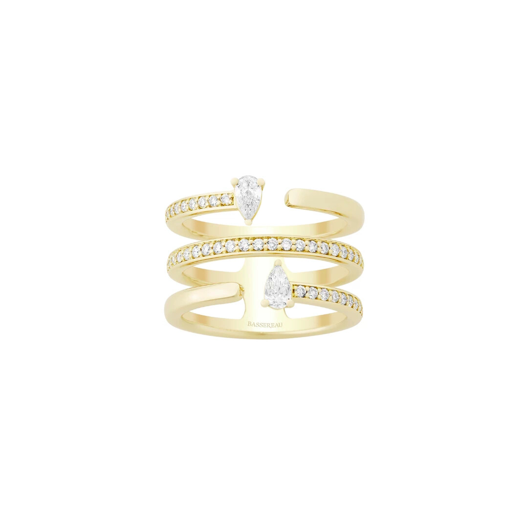 Bague Infini en or jaune et diamants