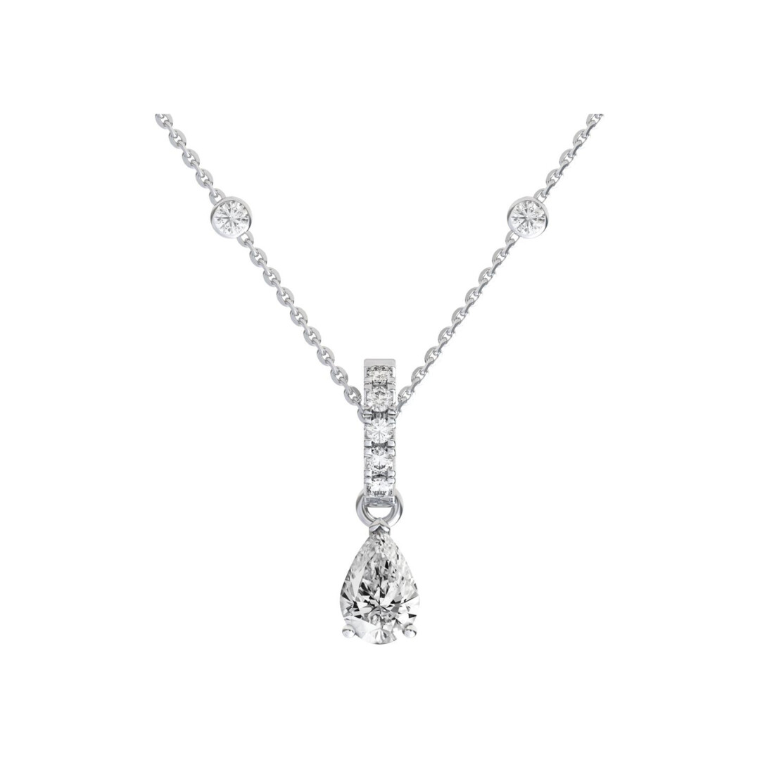 Collier 1897 en or blanc et diamants