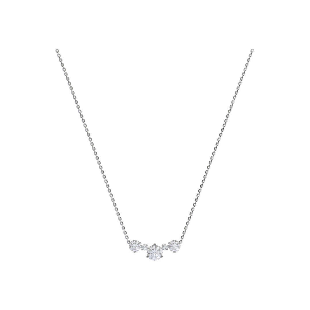 Pendentif Infini en or blanc et diamants