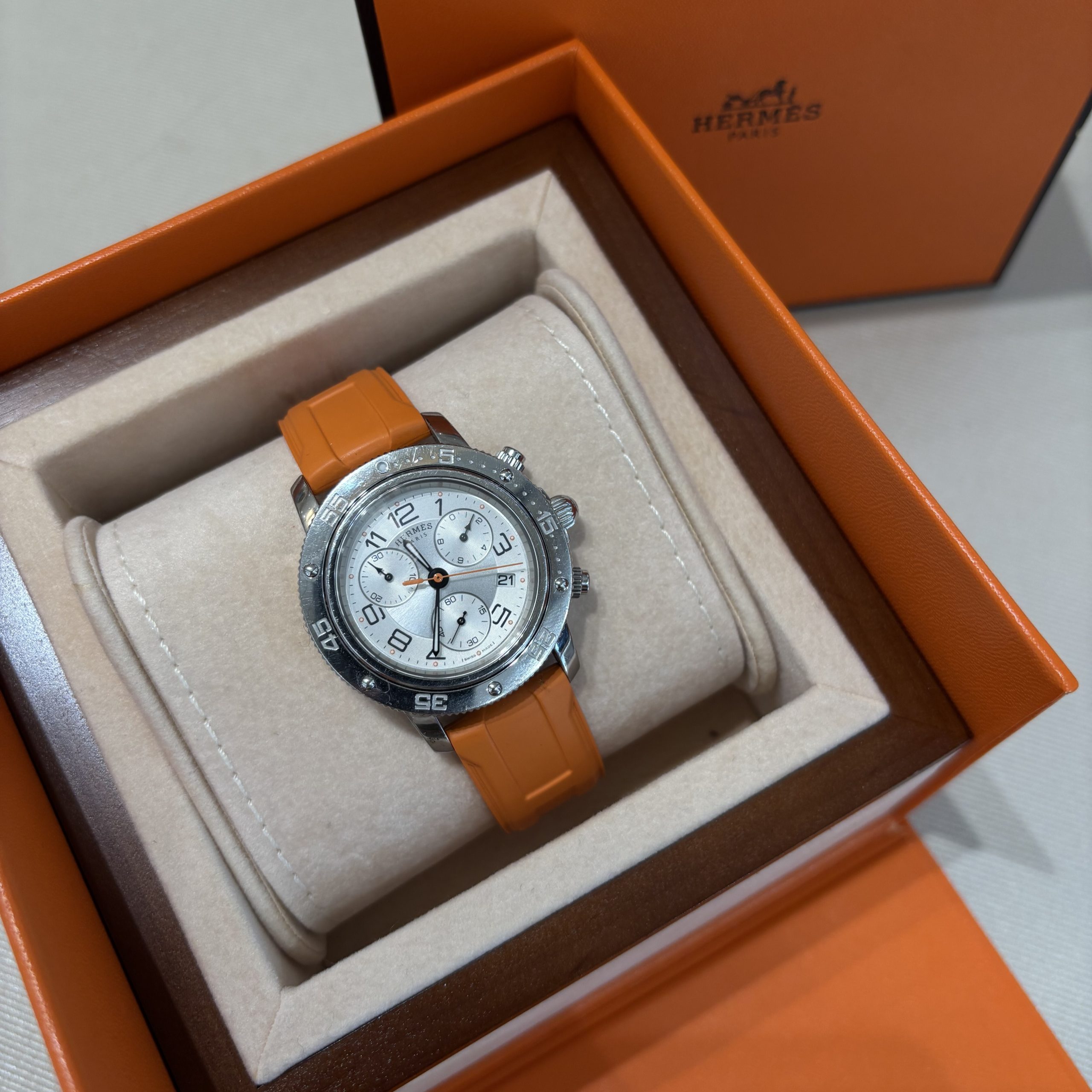 Achat Montre Clipper Bracelet Orange d'occasion