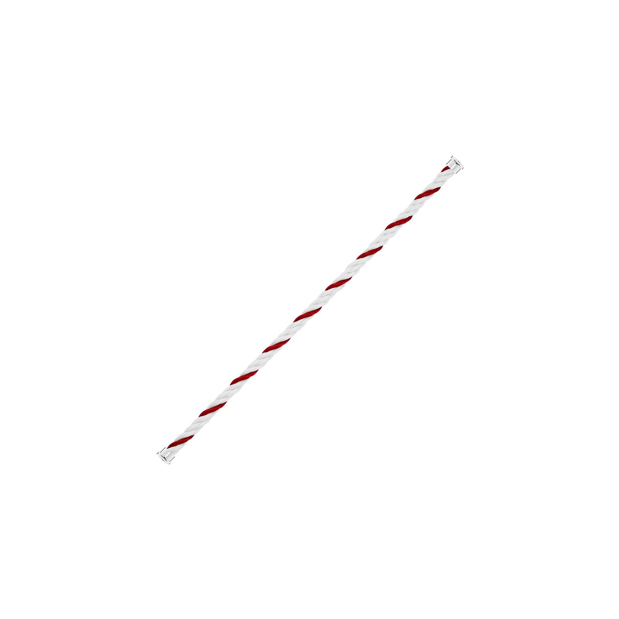 Achat Câble FRED interchangeable Grand Modèle en corderie rouge et blanc, embouts acier