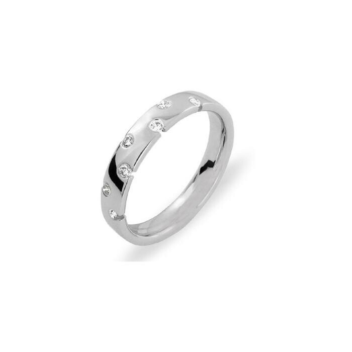 Achat Alliance en or blanc et diamants de 0.1ct, 3.5mm