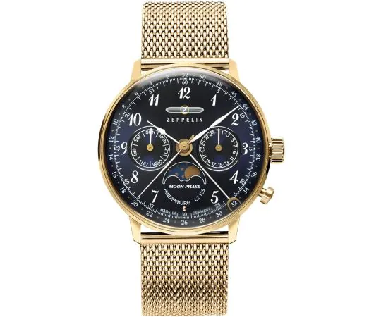 Zeppelin 7039M-2 Hindenburg LZ129 Phase de Lune Montre Femme 36mm 3ATM