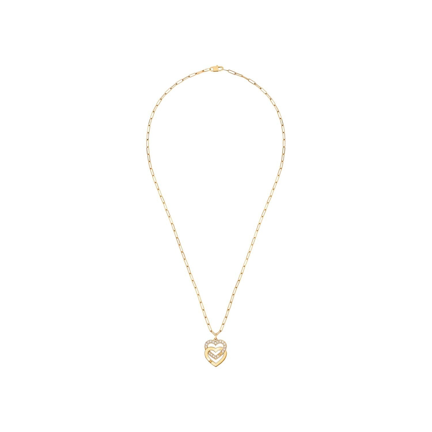 Achat Pendentif dinh van Double Coeurs R15 en or jaune et diamants