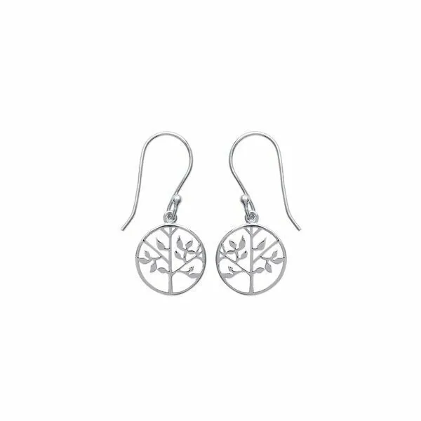 Achat Boucles d'oreille pendantes en argent rhodié