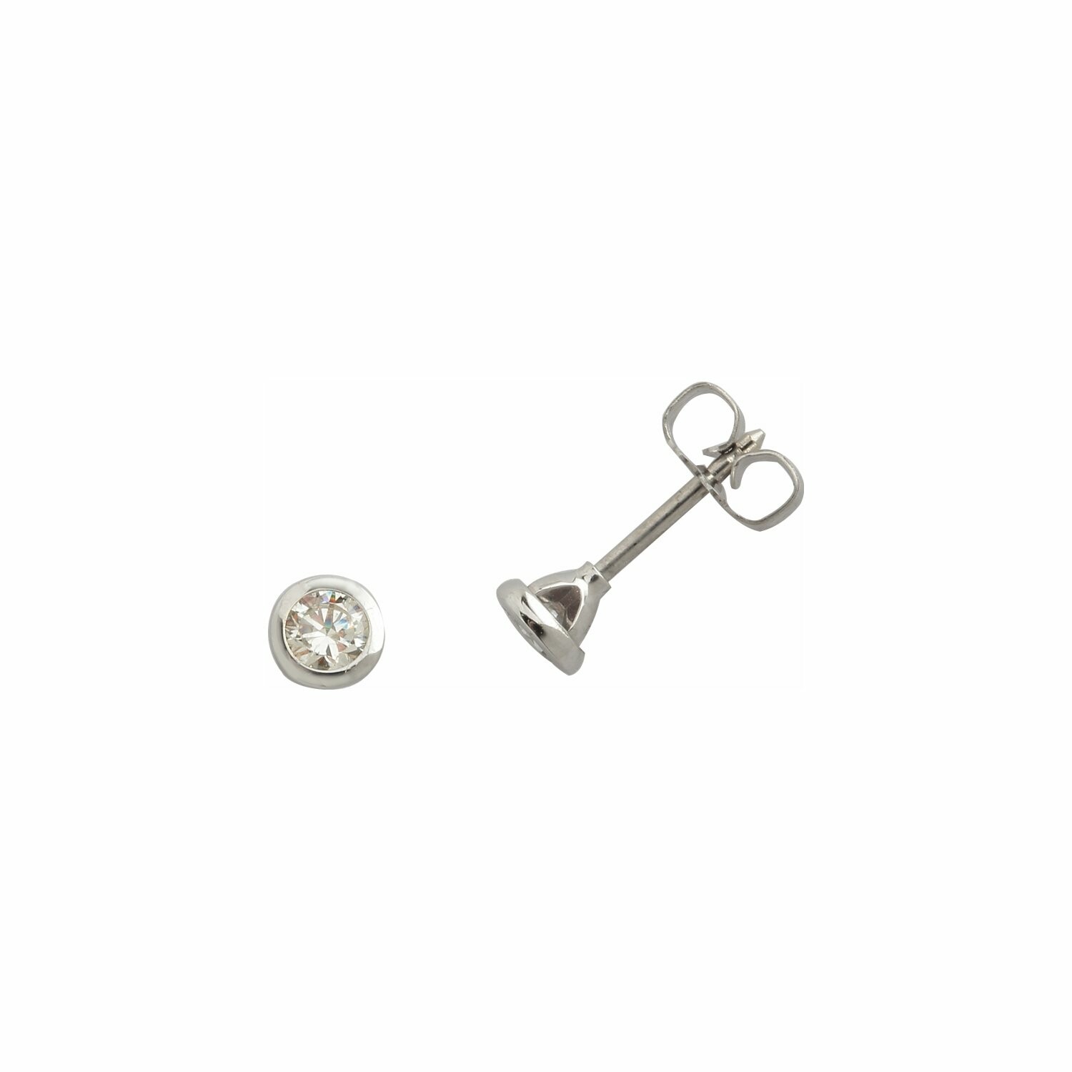 Achat Boucles d'oreilles en or blanc et diamants H/I P1 de 0.20ct
