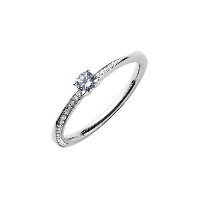 Achat Solitaire en or blanc et diamants de 0.15ct