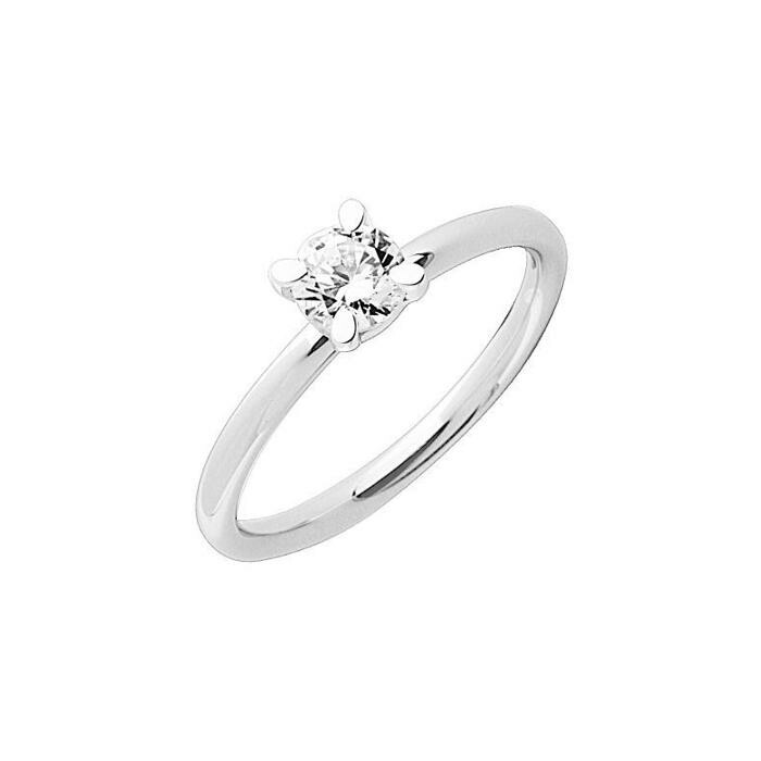 Solitaire en or blanc et diamant de 0.40ct