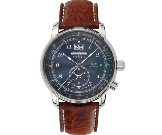 Zeppelin 8644-3 Temps double Montre Homme LZ126