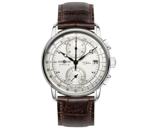 Zeppelin 8670-1 100 ans Chronographe Montre Homme 43mm 5ATM