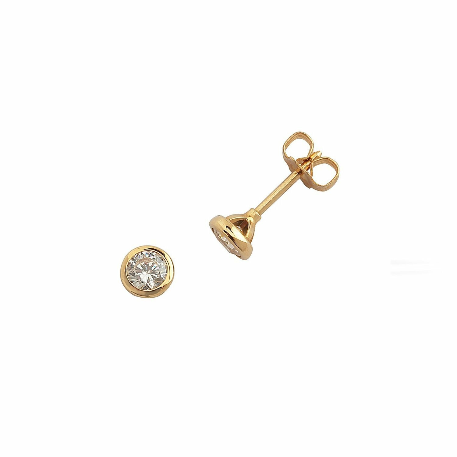 Achat Boucles d'oreilles en or jaune et diamants H/I P1 de 0.30ct