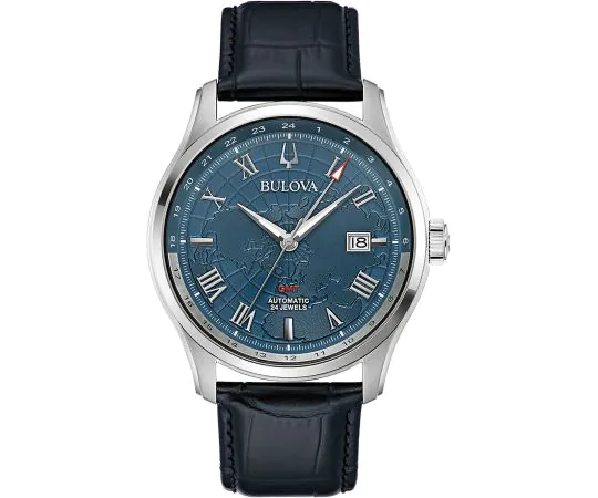 Bulova 96B385 Wilton GMT Automatique Montre Homme 43mm 3ATM