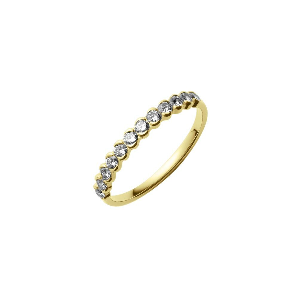 Achat Alliance demi-tour en or jaune et diamants de 0.50ct