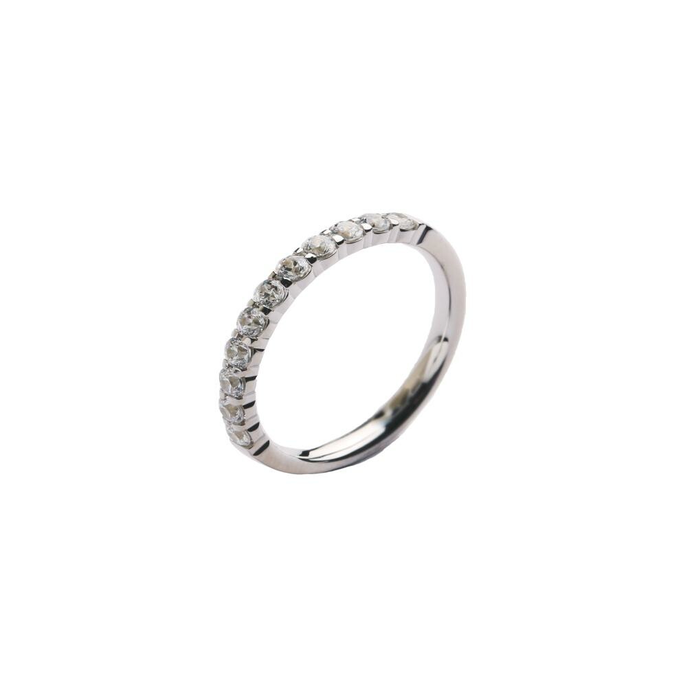 Achat Alliance demi-tour griffes complices en or blanc et diamants de 0.46ct